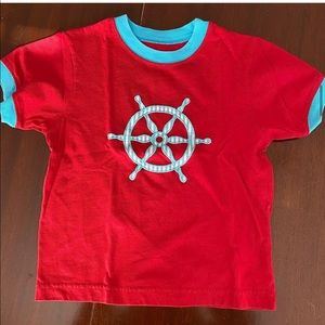 Kelly’s kids red, white and blue summer top. So cute! Size 4-5